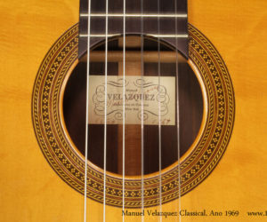  Manuel Velazquez Classical Guitar, 1969