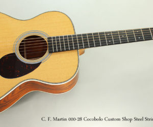 !!! 2017 C. F. Martin 000-28 Cocobolo Custom Shop Steel String Guitar