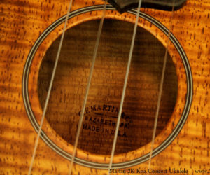  Martin 2K Koa Concert Ukulele