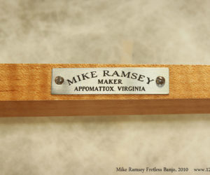  Mike Ramsey Fretless Banjo