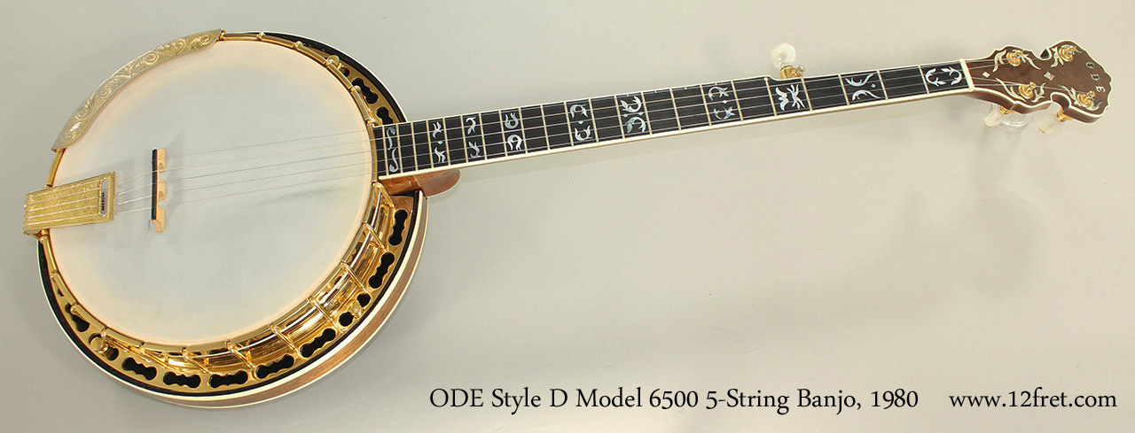 1980 ODE Style D Model 6500 5-String Banjo | archive.12fret.com
