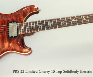   2008 PRS Custom 22 Limited Cherry 10 Top Solidbody Electric Guitar
