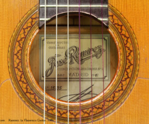 1981 Ramirez 1a Flamenco Guitar 