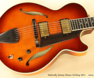 2011 Sadowsky Jimmy Bruno Archtop (consignment)  SOLD