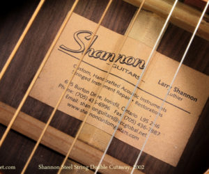 Shannon Double Cutaway steel string acoustic 