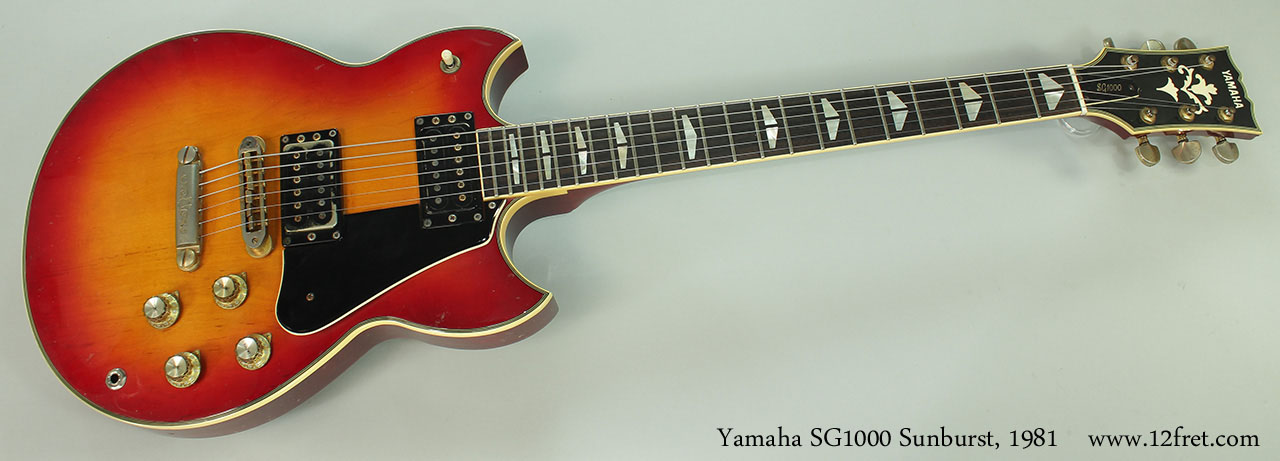 Yamaha SG1000 ブラウンサンバースト 1981年製 バイサウンド搭載 1981 Yamaha SG1000 Sunburst SOLD | archive.12fret.com