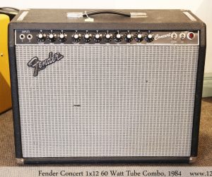 Fender Concert 1x12 60 Watt Tube Combo, 1984 