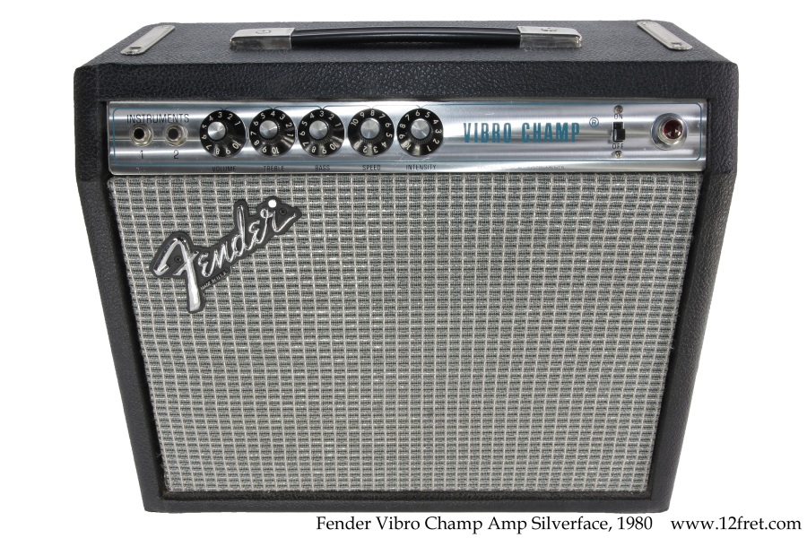 Fender Vibro Champ Amp Silverface, 1980 | archive.12fret.com